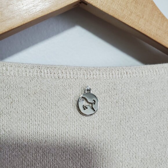 ESCADA SPORT Asymmetric Zip Jacket Blazer Cotton Metallic Women's 34 EU, XS US - Picture 9 of 16